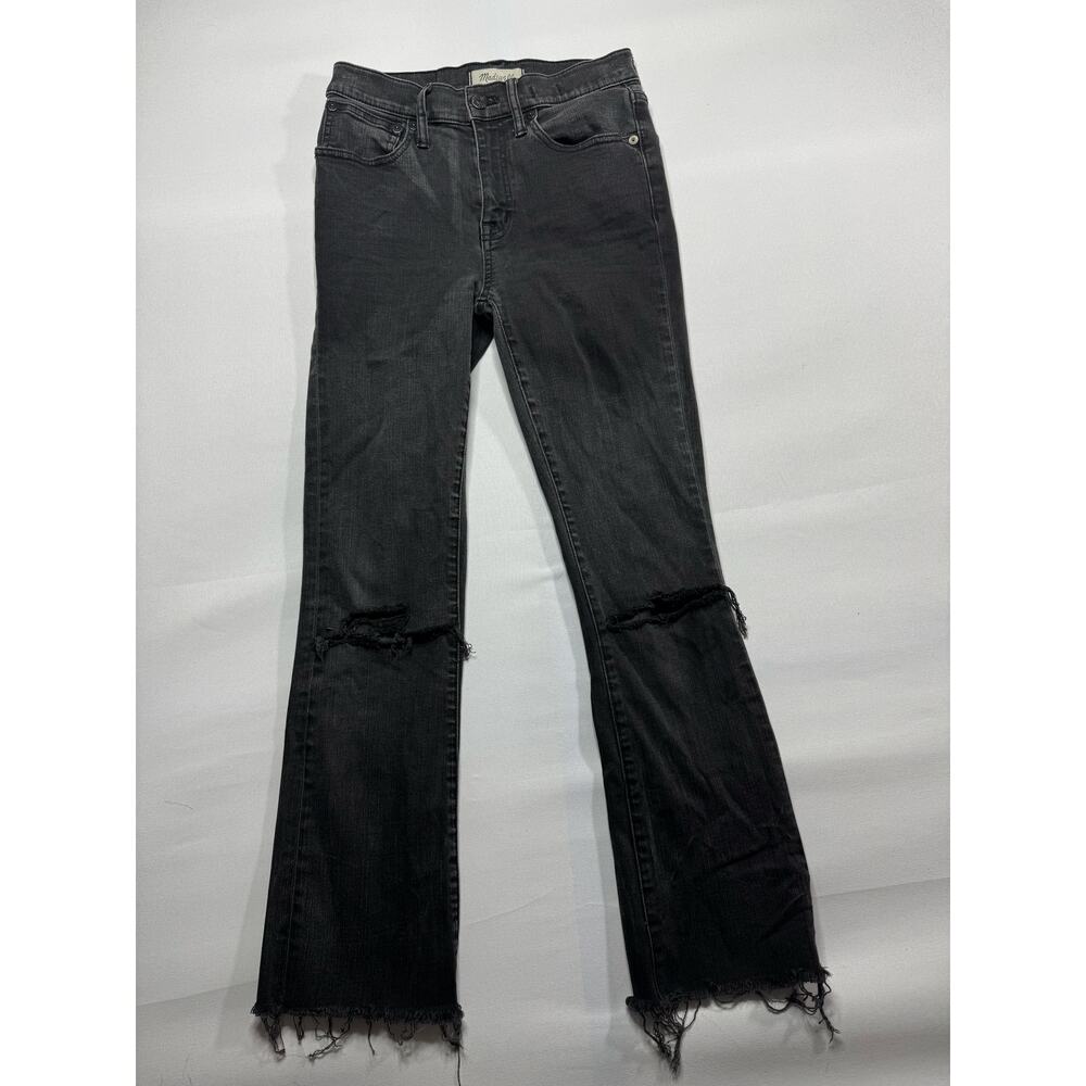 Madewell Women's Cali Demi-Boot Black Stretch  Jeans - Size 25x25*